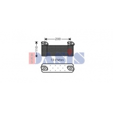 136540N AKS DASIS Масляный радиатор, двигательное масло