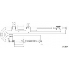 17.2557 CABOR Трос, стояночная тормозная система