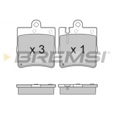 BP2936 BREMSI Комплект тормозных колодок, дисковый тормоз