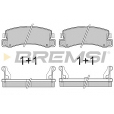 BP2323 BREMSI Комплект тормозных колодок, дисковый тормоз