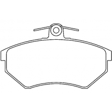 20168 196  1 4 T438 TEXTAR Колодки торм.пер. vw golf,passat,vento,caddy  seat