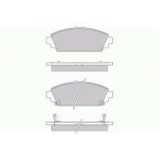 12-0904 E.T.F. Комплект тормозных колодок, дисковый тормоз