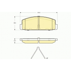 6133119 GIRLING Комплект тормозных колодок, дисковый тормоз