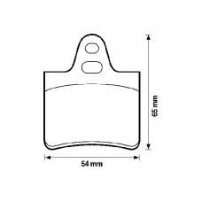 571264X BENDIX Комплект тормозных колодок, дисковый тормоз