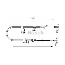 1 987 482 156 BOSCH Трос, стояночная тормозная система