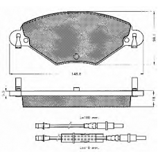 10605 BSF Комплект тормозных колодок, дисковый тормоз