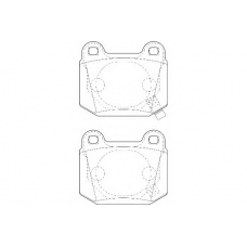WBP21580A WAGNER LOCKHEED Комплект тормозных колодок, дисковый тормоз
