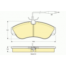 6111061 GIRLING Комплект тормозных колодок, дисковый тормоз