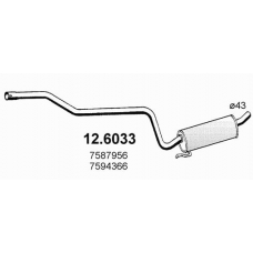 12.6033 ASSO Средний глушитель выхлопных газов