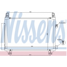 940271 NISSENS Конденсатор, кондиционер