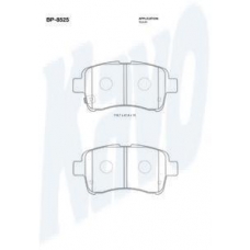 BP-8525 KAVO PARTS Комплект тормозных колодок, дисковый тормоз