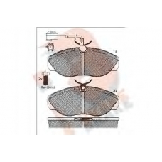 RB1053-203 R BRAKE Комплект тормозных колодок, дисковый тормоз