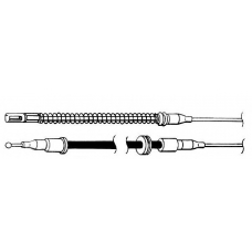 OP02162 KAWE Трос, стояночная тормозная система