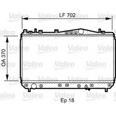 735266 VALEO Радиатор, охлаждение двигателя