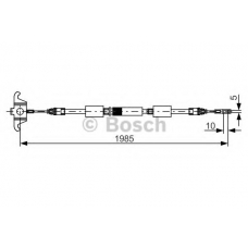 1 987 482 128 BOSCH Трос, стояночная тормозная система
