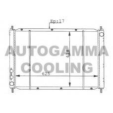 100424 AUTOGAMMA Радиатор, охлаждение двигателя