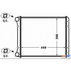 8MK 376 766-281 HELLA Радиатор, охлаждение двигателя