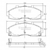 J3600313 NIPPARTS Комплект тормозных колодок, дисковый тормоз