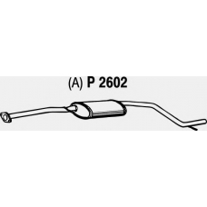 P2602 FENNO Средний глушитель выхлопных газов