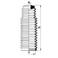 83865 SPIDAN Пыльник, рулевое управление