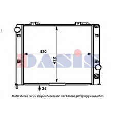 010008N AKS DASIS Радиатор, охлаждение двигателя