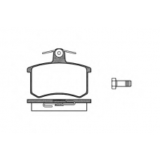P0353.10 WOKING Комплект тормозных колодок, дисковый тормоз