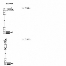 600/314 BREMI Комплект проводов зажигания