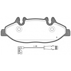 BPA1109.02 OPEN PARTS Комплект тормозных колодок, дисковый тормоз