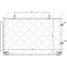 10-45152-SX STELLOX Конденсатор, кондиционер