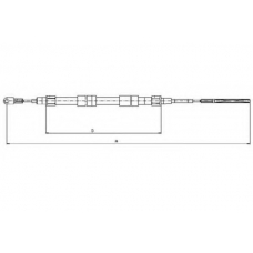 44008500 TEXTAR Трос, стояночная тормозная система