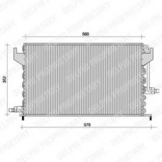 TSP0225024 DELPHI Конденсатор, кондиционер