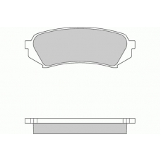 12-0899 E.T.F. Комплект тормозных колодок, дисковый тормоз