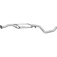 284-575 BOSAL Средний глушитель выхлопных газов