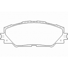 P 83 071 BREMBO Комплект тормозных колодок, дисковый тормоз