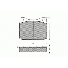 7.180 PEX Комплект тормозных колодок, дисковый тормоз