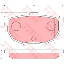 GDB7034 TRW Комплект тормозных колодок, дисковый тормоз