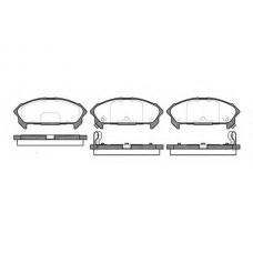 P2603.02 WOKING Комплект тормозных колодок, дисковый тормоз