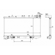 58478 NRF Радиатор, охлаждение двигателя