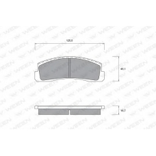151-1105 WEEN Комплект тормозных колодок, дисковый тормоз