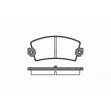 0021.40 REMSA Комплект тормозных колодок, дисковый тормоз