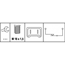 6DD 008 622-081 HELLA Выключатель фонаря сигнала торможения