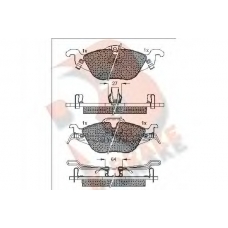 RB1249 R BRAKE Комплект тормозных колодок, дисковый тормоз