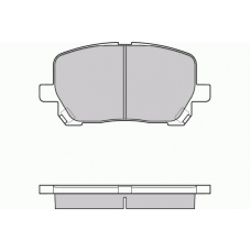 12-1127 E.T.F. Комплект тормозных колодок, дисковый тормоз