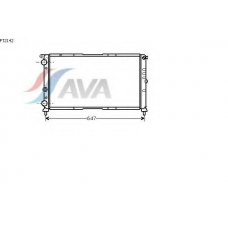 FT2142 AVA Радиатор, охлаждение двигателя