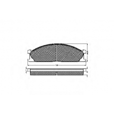 31774 SPIDAN Комплект тормозных колодок, дисковый тормоз