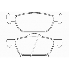 P 28 044 BREMBO Комплект тормозных колодок, дисковый тормоз