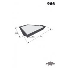 EKR7081 MECAFILTER Фильтр, воздух во внутренном пространстве