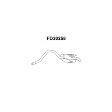 FD30258 VENEPORTE Глушитель выхлопных газов конечный