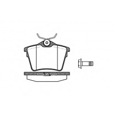 P10033.00 WOKING Комплект тормозных колодок, дисковый тормоз