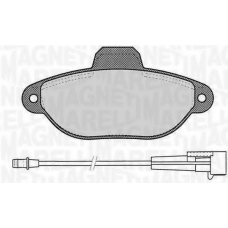 363916060217 MAGNETI MARELLI Комплект тормозных колодок, дисковый тормоз